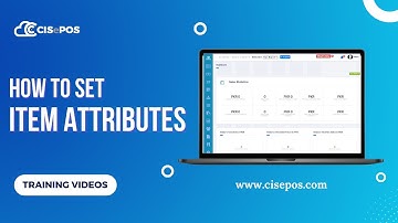 How to Set Item Attributes In CISePOS