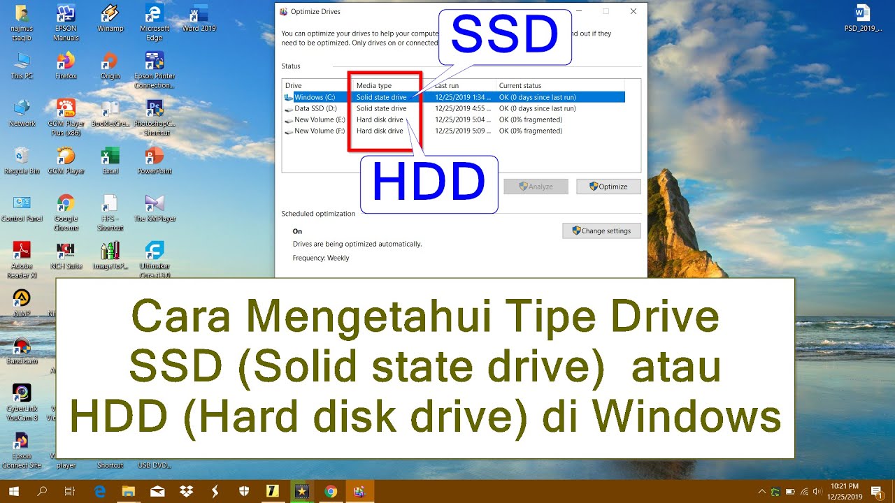 Cara Cek SSD atau HDD Windows 10