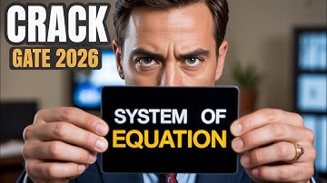 Linear Algebra For GATE 2026 II Homogenous System of Linear Equations & its solution #gate #iit