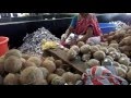 Making of desiccated coconut powder.