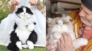 5 Lifelike Stuffed Animals: Chongker Cat/ Dog/ Panda & Cat Shape Backpacks | Companion Gift