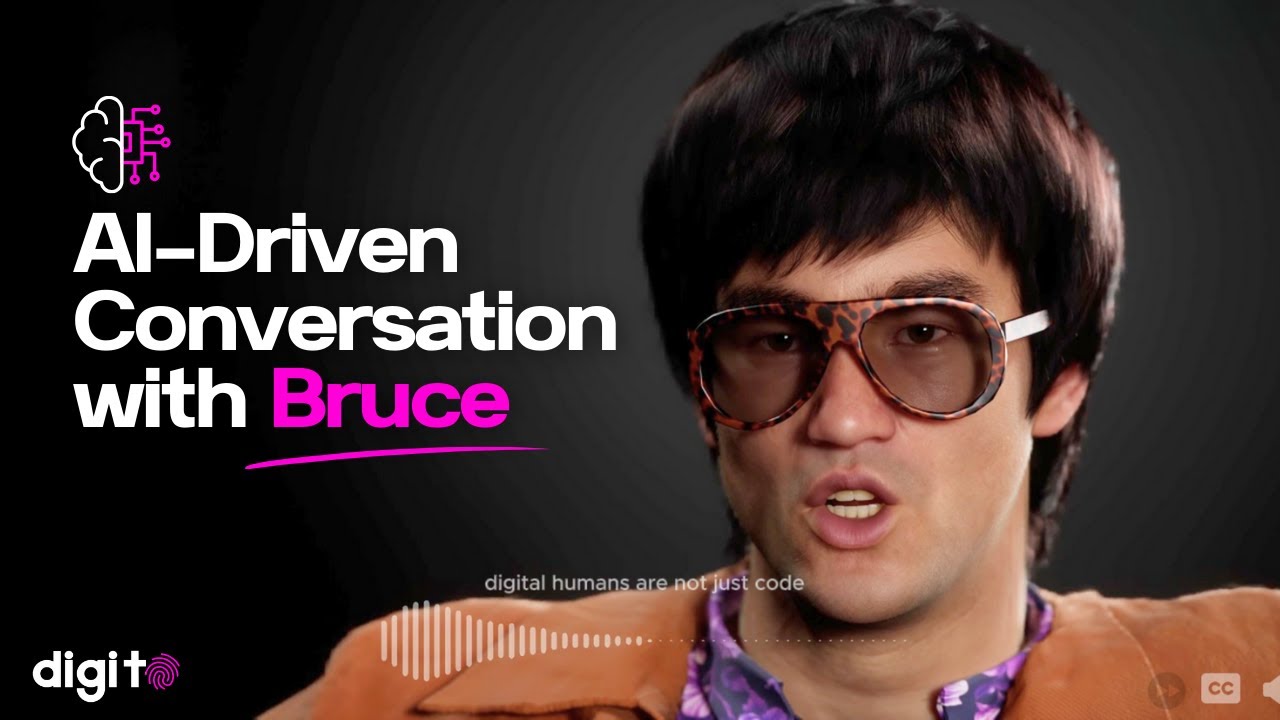 Watch the Bruce Lee digital human demo by Digito