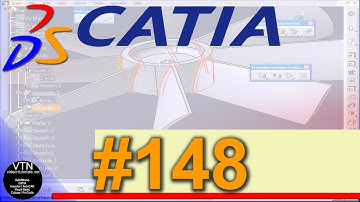 01-148 CATIA v5 TUTORIAL surface design: ( Sweep III )
