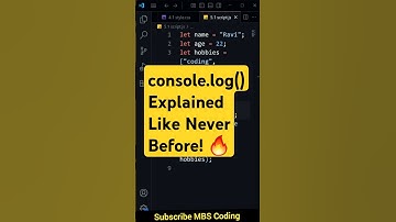 console.log() Explained Like Never Before! 🔥| #webdev #67 | #shorts #javascript #javascripttutorial