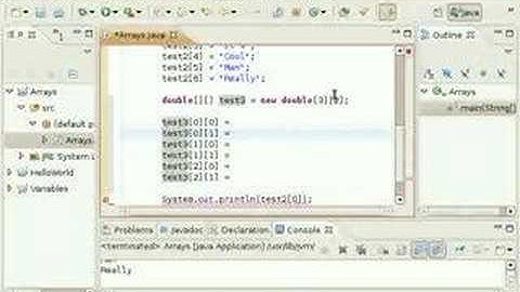 Java Video Tutorial 6: How to use Arrays (Pt 2 of 2)
