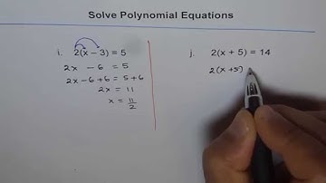 Solve Polynomial Equations 5 - EDEXCEL - GCSE - SAT