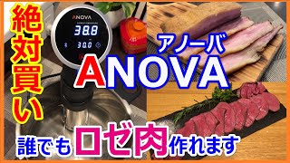 【大人気！】低温調理器アノーバ ANOVA：使用レポ＆調理編