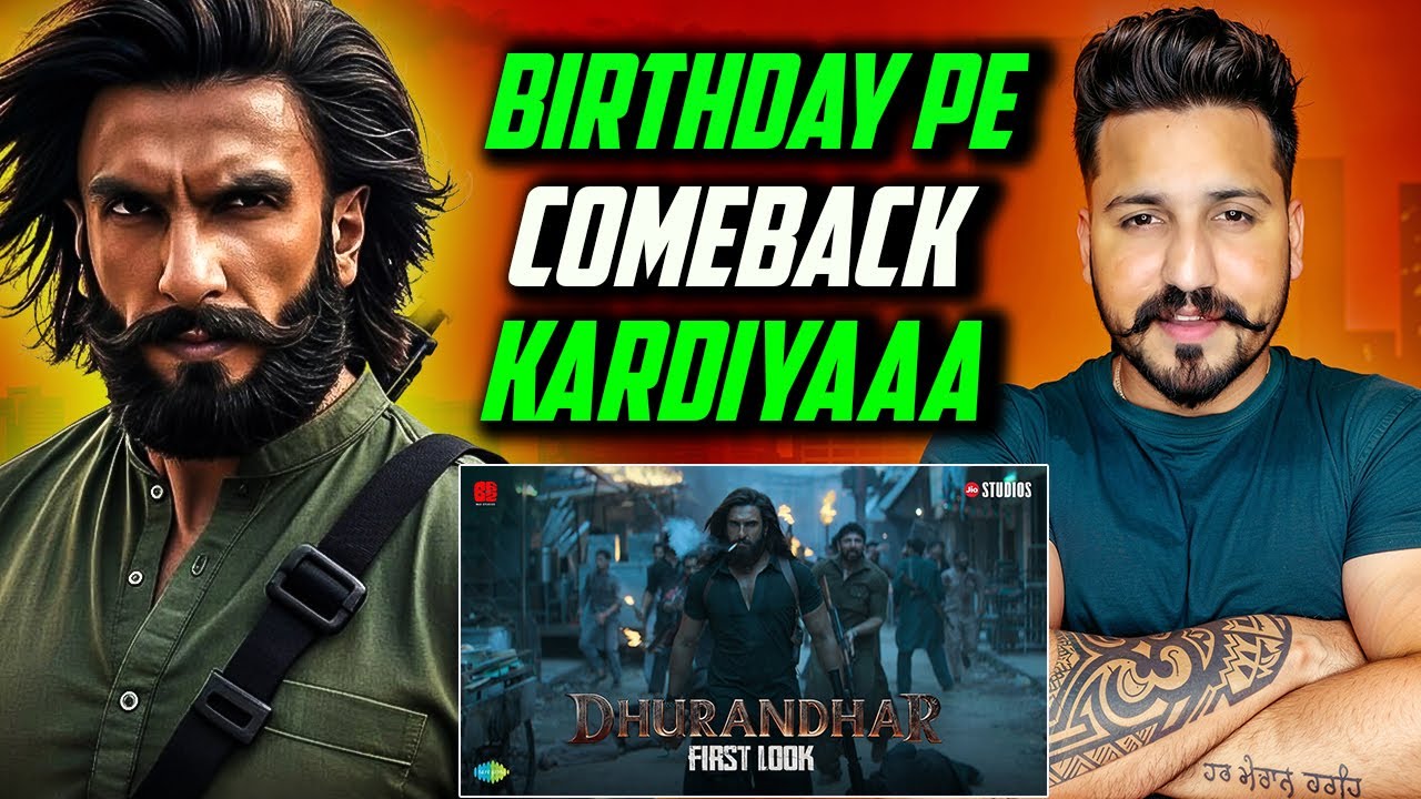 DHURANDHAR First Look REACTION | Ranveer Singh | Sanjay dutt | R. Madhavan