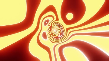 Retro Neon Hypnotic Orange White Abstract 3D Tunnel Motion Lines Pattern Cool VJ Loop Background