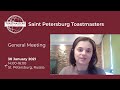 130 club meeting of the st petersburg toastmasters on 30 january 2021