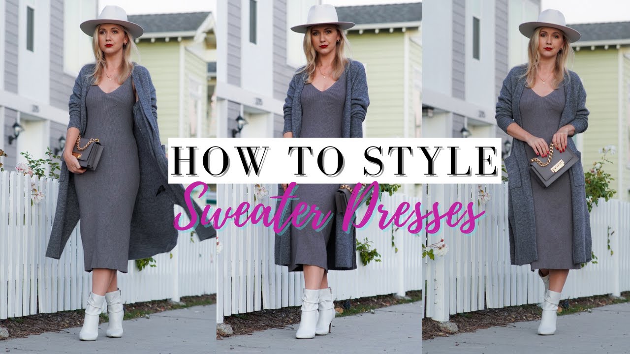 3 Ways to Wear a Sweater Dress This Winter - Style Worthy