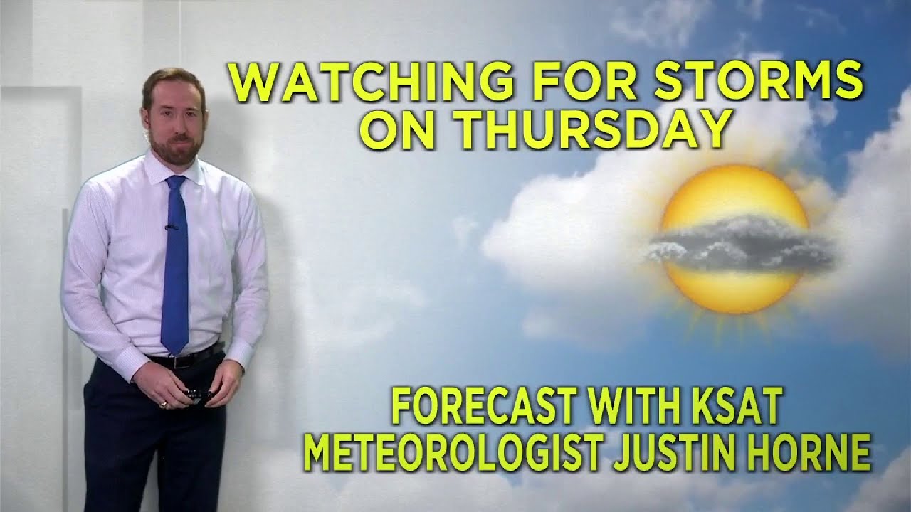 Small chance of storms tomorrow, followed by strong winds - YouTube