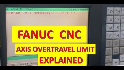 EXPALINED -HOW TO SET  AXIS OVER TRAVEL LIMIT IN FANUC CNC MACHINE : DOPAMYN ROBOTICS