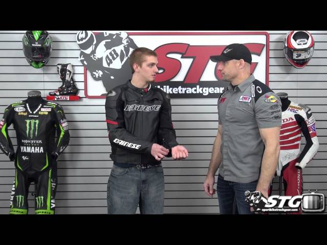 Dainese Racing C2 Leather Jacket Review from SportbikeTrackGear.com -  YouTube