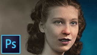 Teenage Girl With Pendant C1940 Photoshop Colourisation