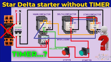 Star Delta Starter without TIMER | Semi star delta starter