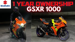 2022 Suzuki Gsxr1000 1 Year Ownership - Worth It? #gsxr1000 #gsxr1000r