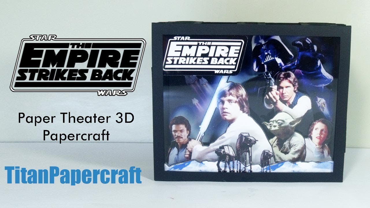 Star Wars Paper Theater Episode V – The Empire Strikes Back entretenimento uol