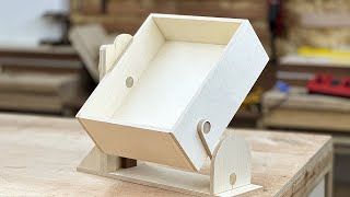 Kinetic storage Idea! for tiny room / rotation mechanism / woodcraft / woodworking