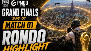 🔥PMGO 2026 GRAND FINALS DAY 1 MATCH 1 | RONDO Highlights | Epic Clutches, Team Fights &amp; Dominations🏆