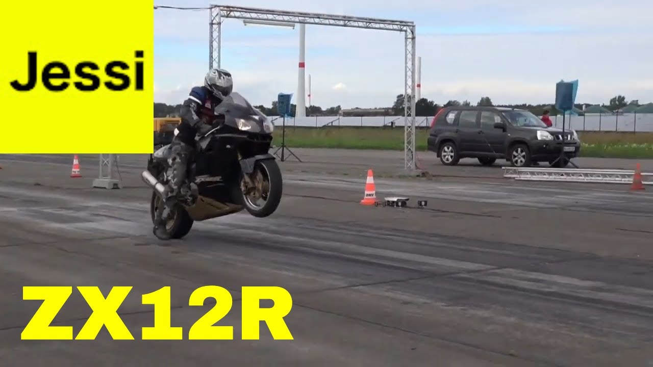 Kawasaki Ninja ZX12R / ZX14 Drag Race Acceleration Sound
