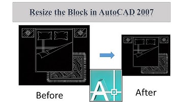 How to resize block in AutoCAD 2007 || Change scale of AutoCAD block in AutoCAD 2007