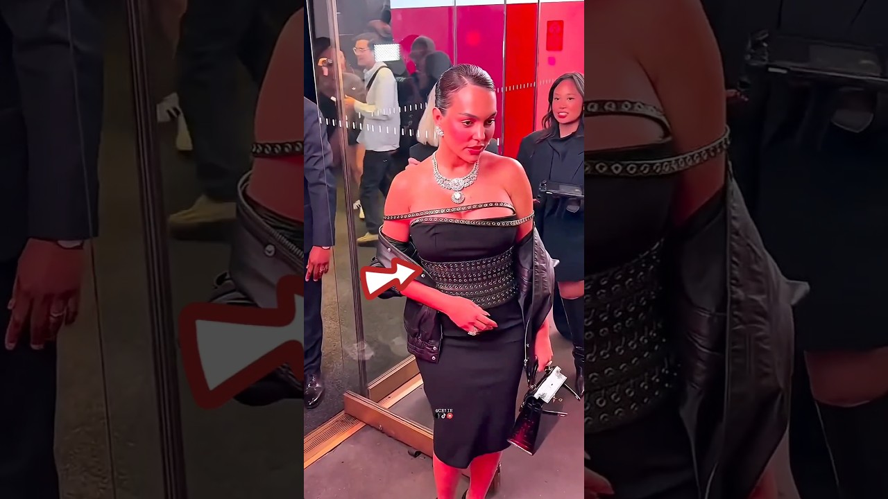 Georgina Rodriguez LUDOVIC DE SAINT SERNIN Dress At Pre Met Gala 👗🔥#georginarodriguez ronaldo #viral