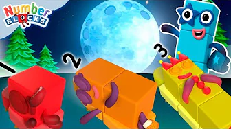 Night Time Numbers - Relaxing Counting ⭐🌙 | Learn to Count for Kids | 12345 | Numberblocks
