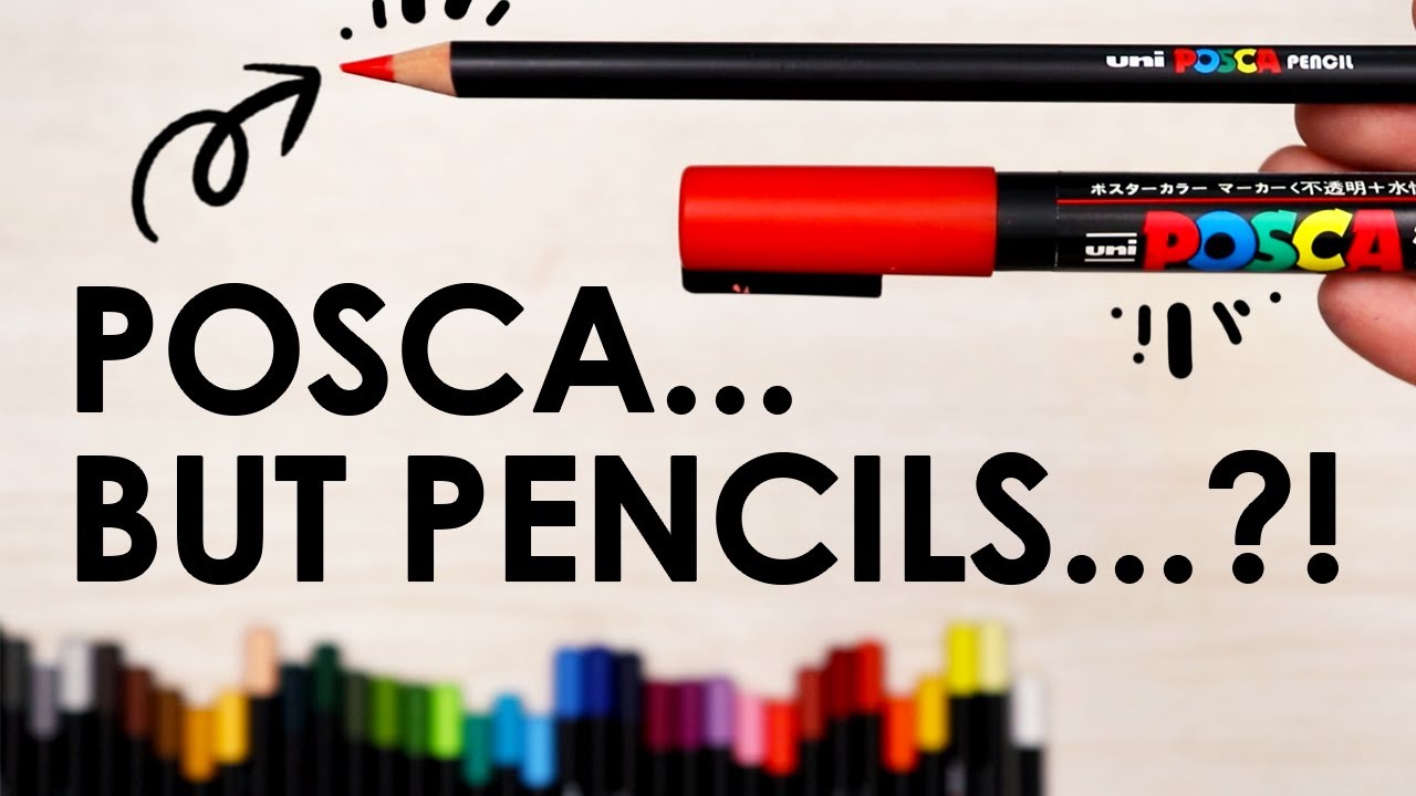 Review Of The Uni Mitsubishi POSCA Colored Pencils — The Art Gear Guide