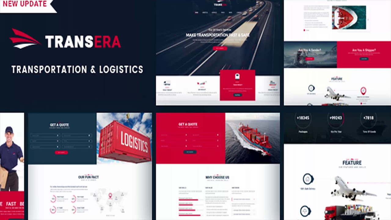 Logistics Transportation | Transera Logistics | Themeforest Website Templates and Themes