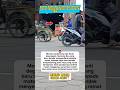 Seorang ibu nekat belajar motor di jalan raya‼️#shorts