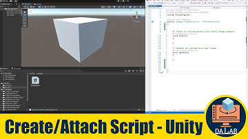 Create and Attach a Script to a Game Object in Unity