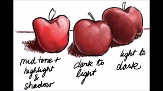 Coloring Exercises for the Absolute Beginner - soft slow voice - apples screenshot 2