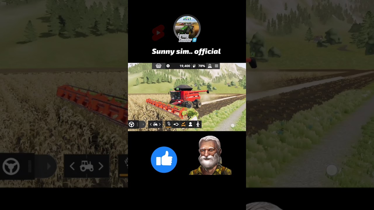 Farming simulator 20 shorts | Case ih Harvester 😍