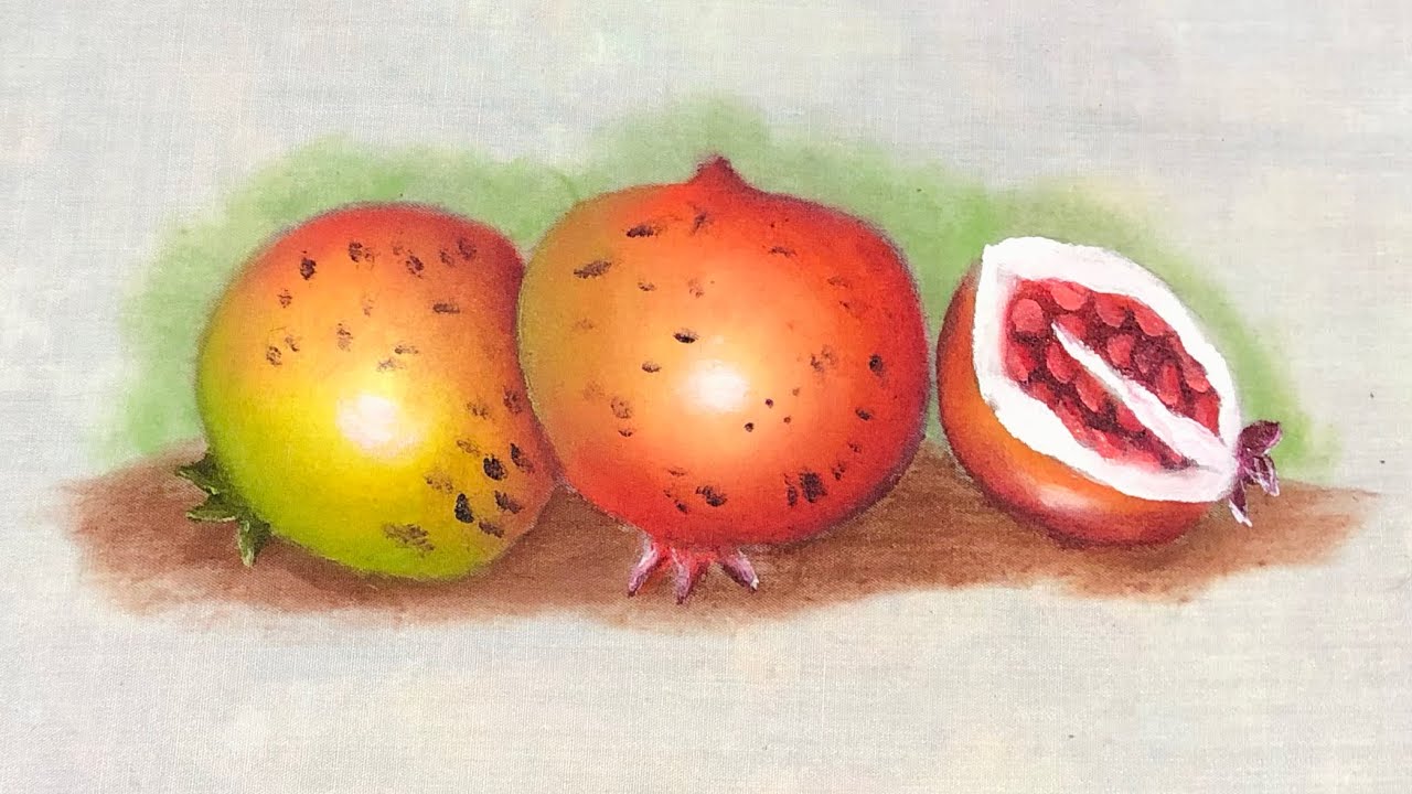 Pintando Romã fáceis