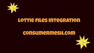 Lottie Files to site with Consumer Mesh