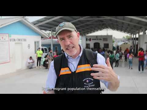 Paul O'Brien, executive director, visits Senda Shelter