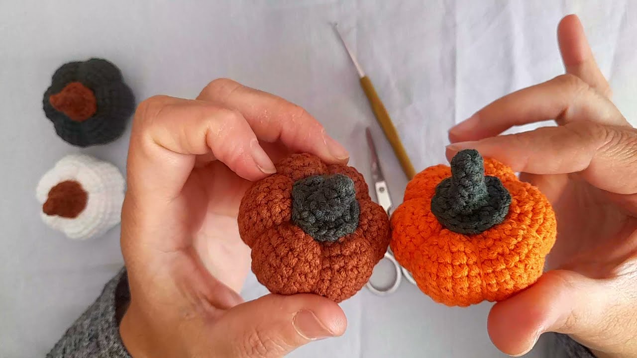 Amigurumi Bal Kabağı anahtarlık yapımı