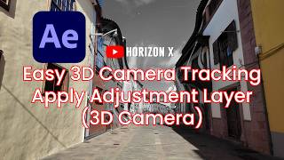 【After Effects Tutorial】Easy 3D Camera Tracking Adjustment Layer (3D Camera) (No Plugin) screenshot 1