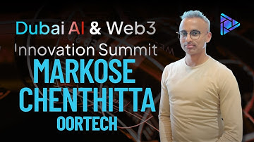 Markose Chenthitta Regional Manager - Oortech | DUBAI AI AND WEB3 INNOVATION