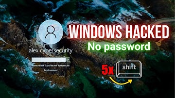 How Hackers Bypass Windows Login Easily