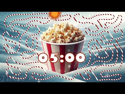 5 Minute Winter themed Popcorn 🍿 bomb 💣 timer