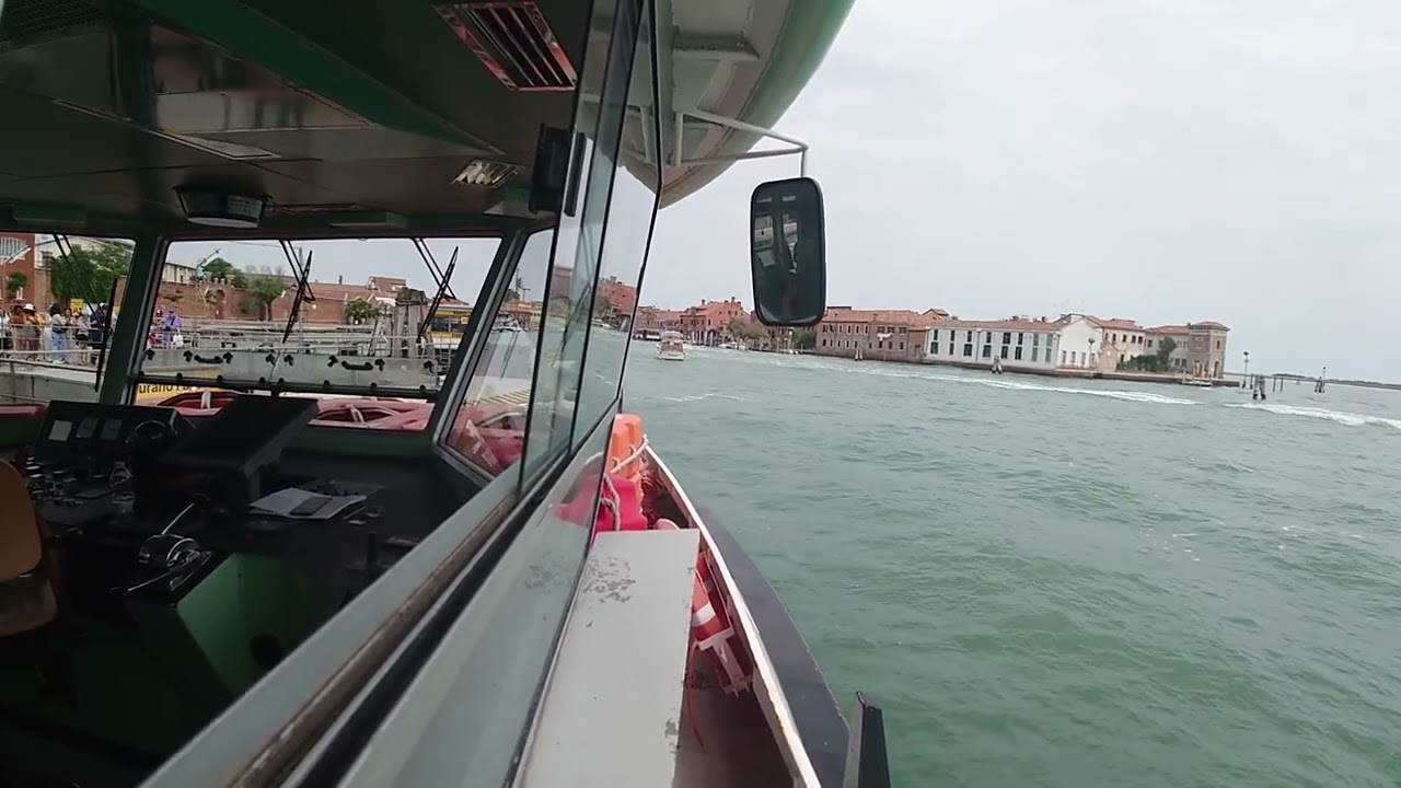 【前面展望】Venezia Actv Linea 12  | ヴェネツィアActv 水上バス12号系統 | Fondamente Nove - Burano - Punta Sabbioni