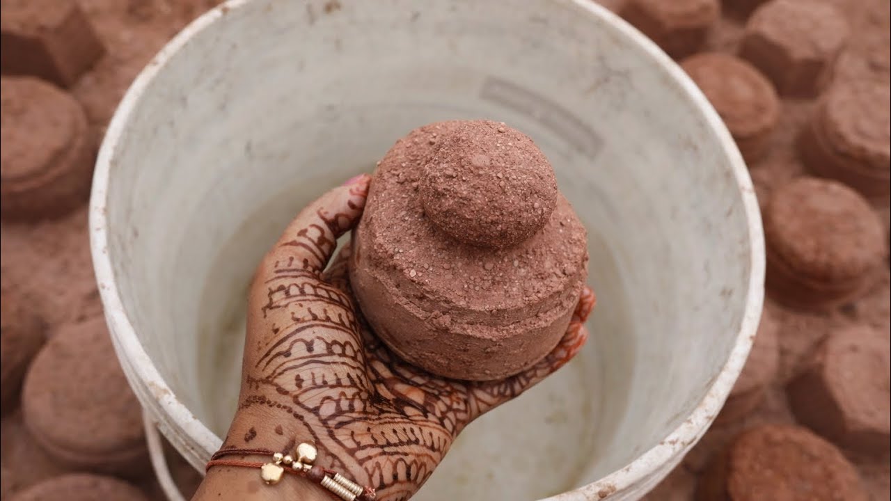 NEW👍Don’t Miss Dipping🤤Very Dusty Soft Red Dirt Water Crumbling👌#pasteplay #oddlysatisfying 😊