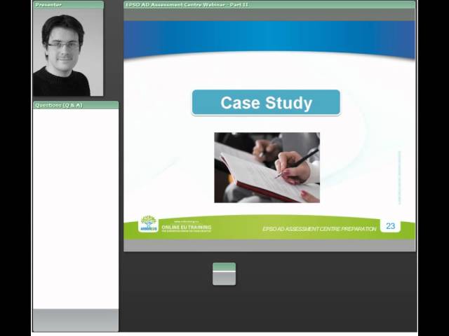 Case study presentation assessment centre