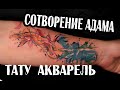 Тату Акварель (Сотворение Адама)  2021