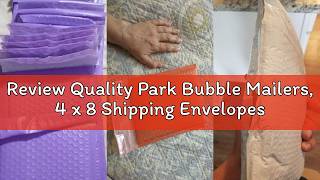 Review Quality Park Bubble Mailers, 4 x 8 Shipping Envelopes, Self-Seal, Durable White Padded Envelo