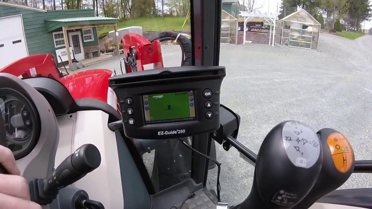 Installing our Trimble EZ Guide 250 GPS in our Mccormick tractor YouTube