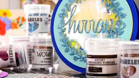 Studio Monday with Nina Marie: Wow! Glitter Die Cuts with Heat Embossing