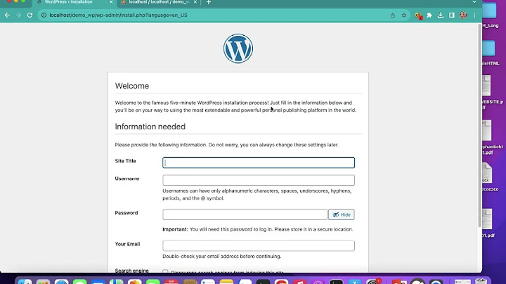 Hướng dẫn cách cài wordpress trên mamp năm 2024